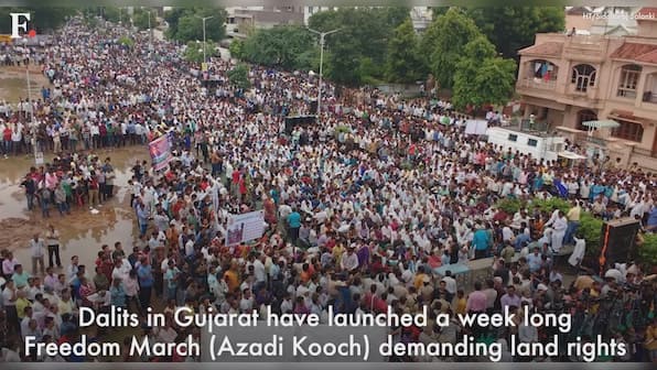 Jignesh Mevani, Kanhaiya Kumar demand land for Dalits, detained for taking out 'Freedom March'