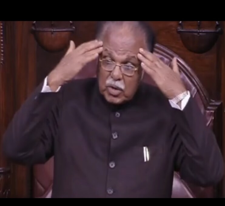 This screenshot from a YouTube video of Rajya Sabha proceedings adequately describes what PJ Kurien goes through on an almost daily basis.