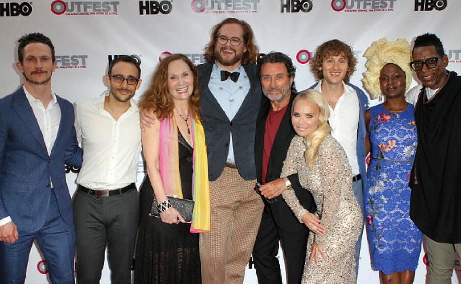(L-R) Jonathan Tucker, Omid Abtahi, Beth Grant, Bryan Fuller, Ian McShane, Kristin Chenoweth, Bruce Langley, Yetide Badaki and Orlando Jones attend the opening night gala of 'God's Own Country' at the 2017 Outfest Los Angeles LGBT Film Festival at Orpheum Theatre in Los Angeles, California. (Getty Images) (L-R) Jonathan Tucker, Omid Abtahi, Beth Grant, Bryan Fuller, Ian McShane, Kristin Chenoweth, Bruce Langley, Yetide Badaki and Orlando Jones attend the opening night gala of 'God's Own Country' at the 2017 Outfest Los Angeles LGBT Film Festival at Orpheum Theatre in Los Angeles, California. (Getty Images)