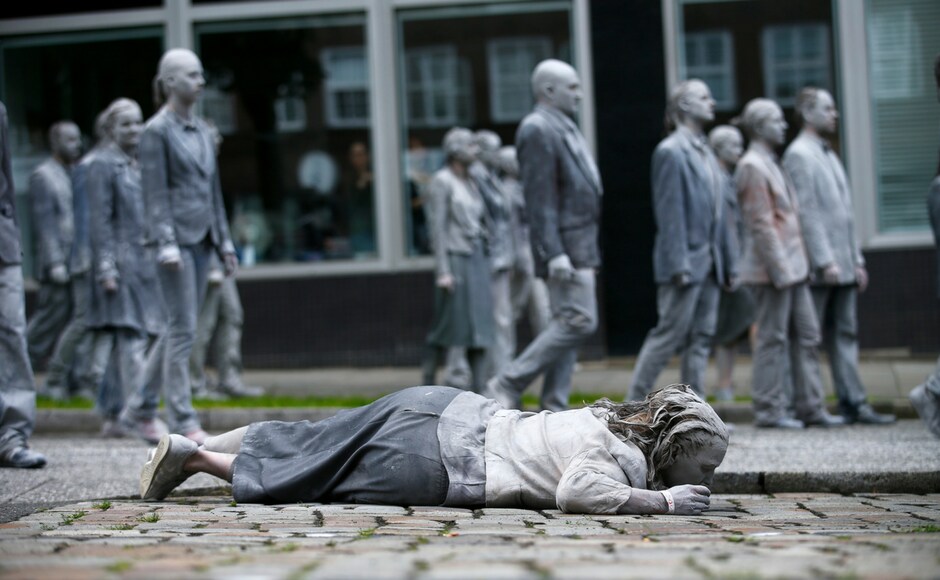 Hundreds of mainly young left-wing activists gathered and marched in the first major protest ahead of the G20 summit. Reuters Hundreds of mainly young left-wing activists gathered and marched in the first major protest ahead of the G20 summit. Reuters