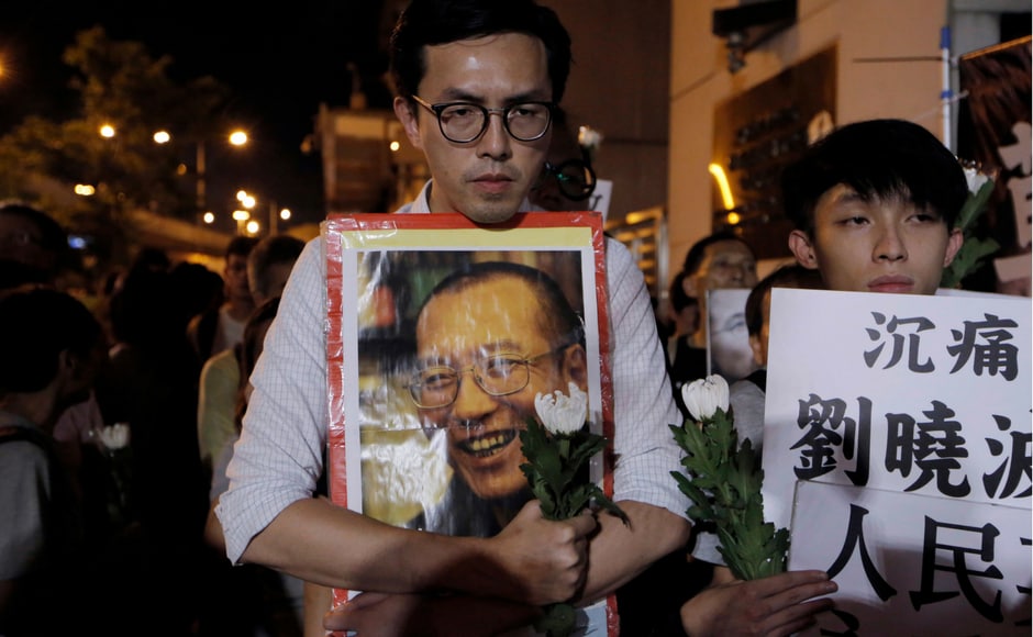 Liu's face was emblazoned on countless signs during Hong Kong's annual pro-democracy rally and march on Saturday, underscoring how he had become a unifying figure among the Opposition in Hong Kong that has been criticised relentlessly by the territory's leaders. AP Liu's face was emblazoned on countless signs during Hong Kong's annual pro-democracy rally and march on Saturday, underscoring how he had become a unifying figure among the Opposition in Hong Kong that has been criticised relentlessly by the territory's leaders. AP