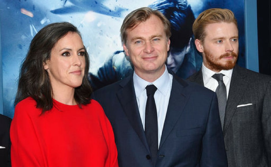 (L-R) Emma Thomas, director Christopher Nolan and Jack Lowden attend the New York premiere. (AP Photo) (L-R) Emma Thomas, director Christopher Nolan and Jack Lowden attend the New York premiere. (AP Photo)