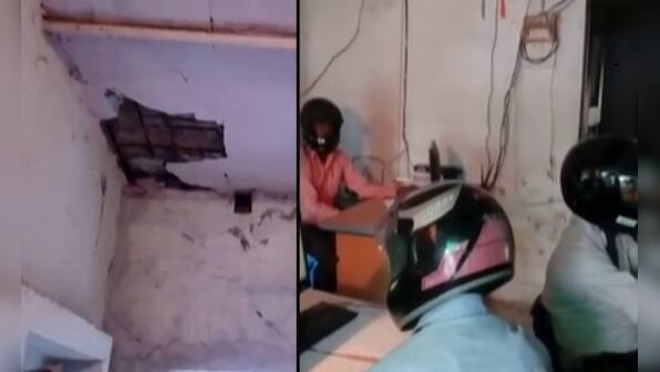 Stressed at work? Don't crib; People have to wear helmets in a Bihar govt office