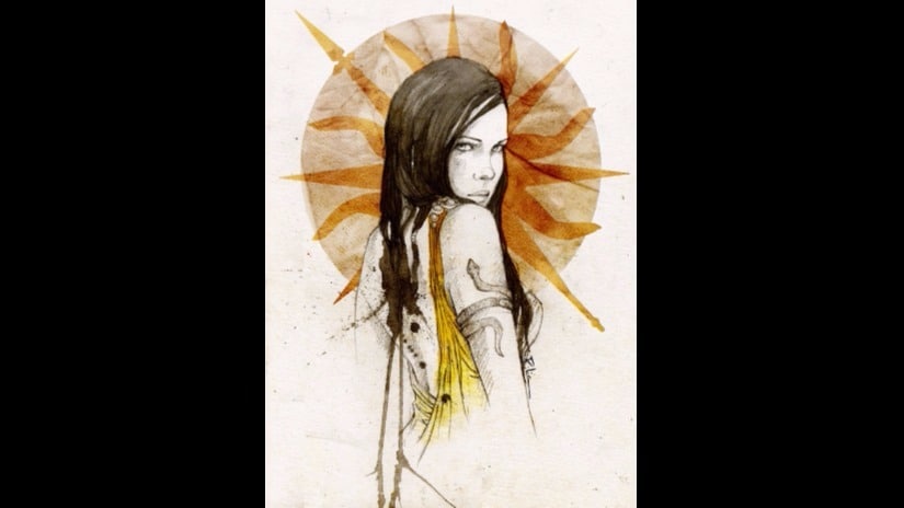 Arianne Matell, as drawn by Elia Mervi on DeviantArt