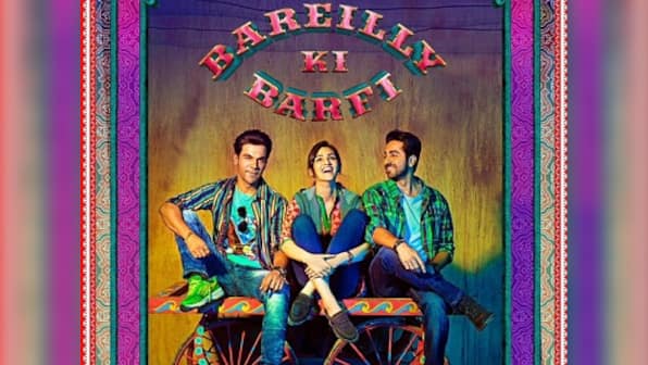 Bareilly Ki Barfi: New poster of Kriti Sanon, Rajkummar Rao, Ayushmann Khurrana is a riot of colours