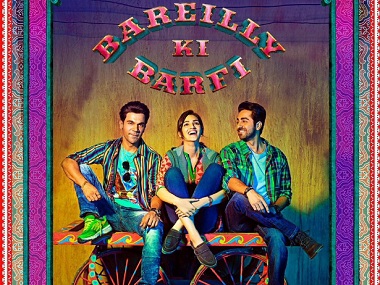 Bareilly Ki Barfi: New poster of Kriti Sanon, Rajkummar Rao, Ayushmann Khurrana is a riot of colours Bareilly Ki Barfi: New poster of Kriti Sanon, Rajkummar Rao, Ayushmann Khurrana is a riot of colours