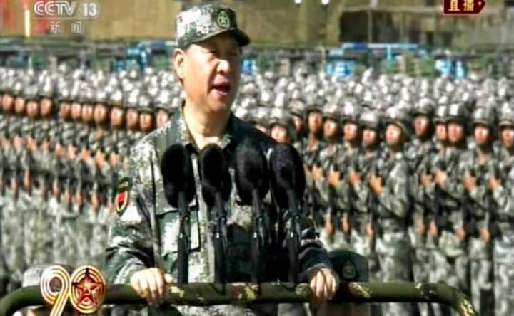 Xi Jinping inspects Chinese troops during PLA's 90th anniversary parade Xi Jinping inspects Chinese troops during PLA's 90th anniversary parade