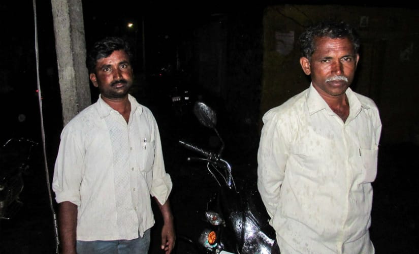 Vikas Patade and his brother Shivaji, farmers, Kamtha village, Osmanabad. Photo courtesy: Parth MN 