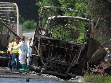 Germany bus accident: 18 dead, 30 injured as coach bursts into flames after collision in Bavaria