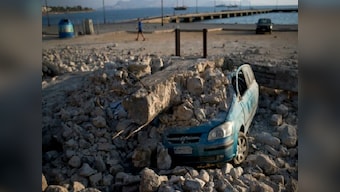 Residents, tourists in Greece sleep outside homes fearing earthquake; two critical