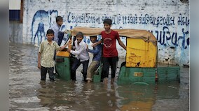 Monsoon fury hits India: Three dead in Gujarat floods, heavy rains lash West Bengal