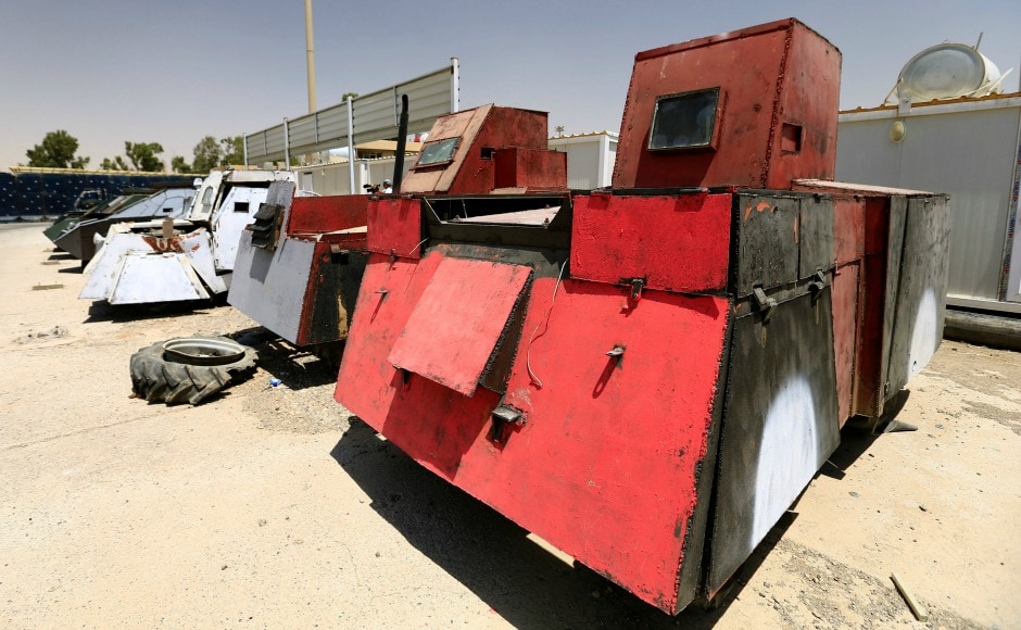 Islamic State’s weapon of choice is a poor man’s guided missile that militants have found a way to produce on an industrial scale. In Iraq and Syria, “car bombs,” have become a bit of a misnomer — these are civilian vehicles outfitted like primitive tanks, assembled in primitive factories are seen at Federal Police headquarters after being confiscated in Mosul, Iraq. Reuters Islamic State’s weapon of choice is a poor man’s guided missile that militants have found a way to produce on an industrial scale. In Iraq and Syria, “car bombs,” have become a bit of a misnomer — these are civilian vehicles outfitted like primitive tanks, assembled in primitive factories are seen at Federal Police headquarters after being confiscated in Mosul, Iraq. Reuters