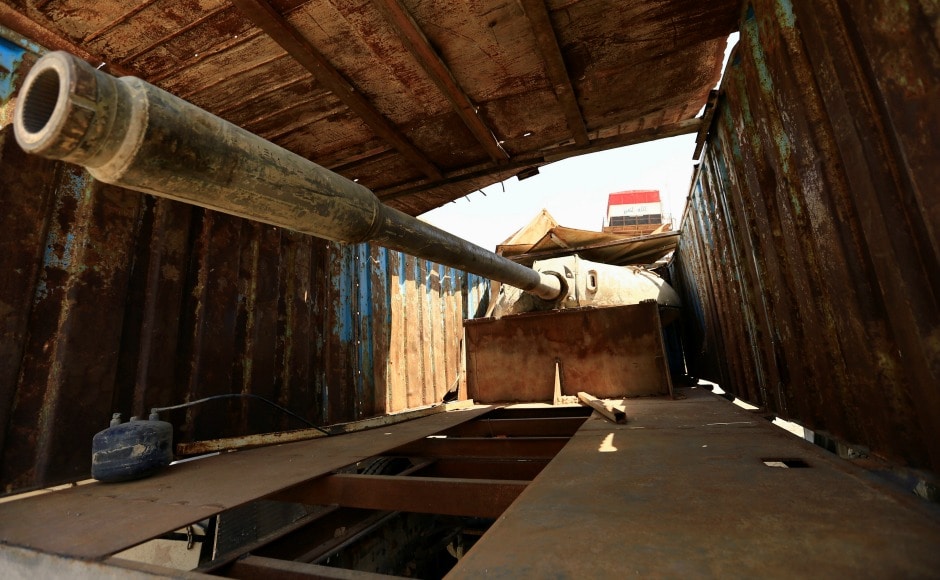 A tank gun hidden inside a truck, made by Islamic State militants, to avoid attack from planes. According to the US Bureau of Alcohol, Tobacco and Firearms, a standard-sized sedan can deliver 1,000 pounds of explosives, with a lethal range of 125 feet. Reuters A tank gun hidden inside a truck, made by Islamic State militants, to avoid attack from planes. According to the US Bureau of Alcohol, Tobacco and Firearms, a standard-sized sedan can deliver 1,000 pounds of explosives, with a lethal range of 125 feet. Reuters