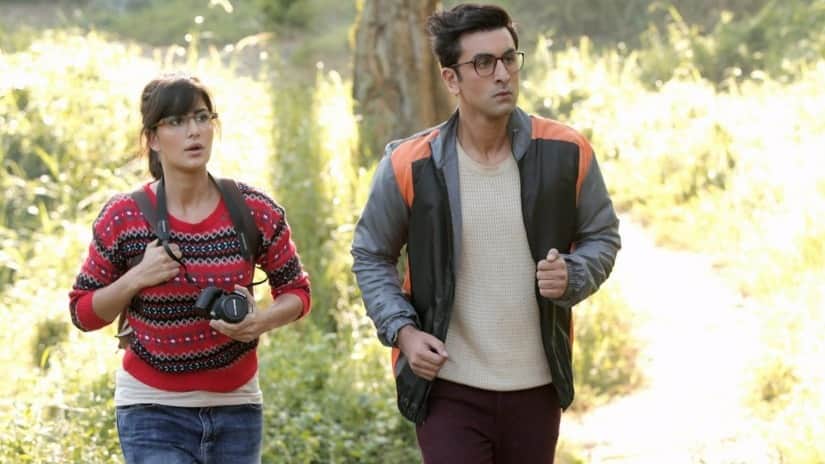 Katrina Kaif and Ranbir Kapoor in a still from Jagga Jasoos. Image via Facebook