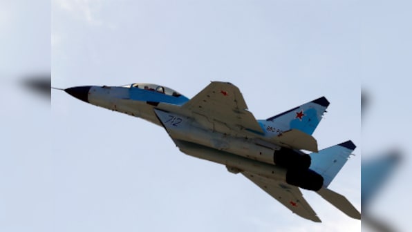 MiG-35 flown in public for first time; pilot Mikhail Belyaev says new systems make it easier to fly