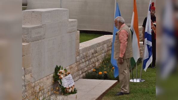 Narendra Modi in Israel: PM visits Haifa cemetery to pay homage to Indian soldiers