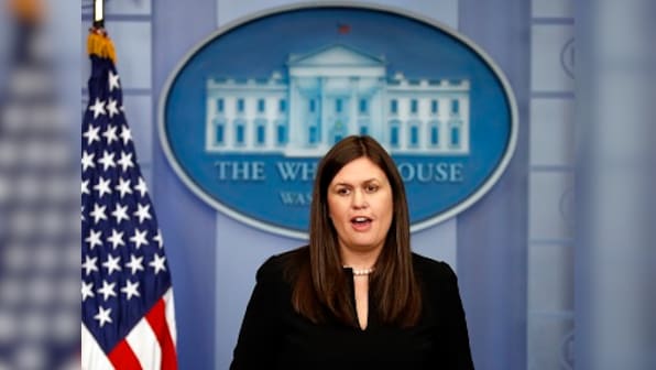 Sarah Sanders takes charge as new White House press secretary after Sean Spicer resigns