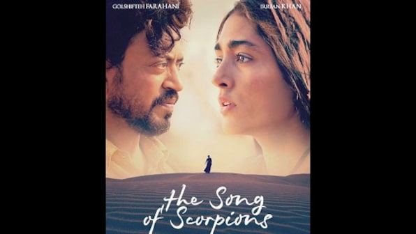 The Song of Scorpions: Poster of Irrfan Khan, Golshifteh Farahani starrer released