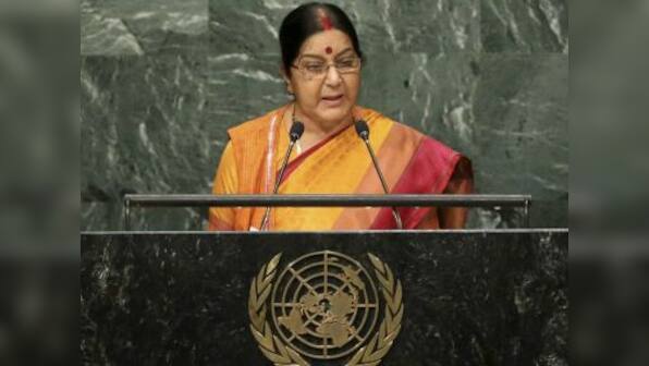 Sushma Swaraj holds talks with Nepal's Krishna Bahadur Mahara to strengthen bilateral ties