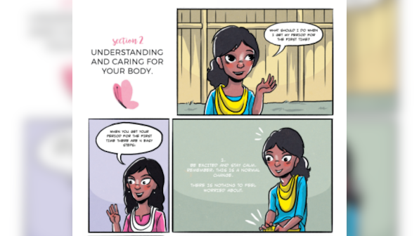 A comic book on menstrual hygiene is helping girls in rural India better understand their bodies