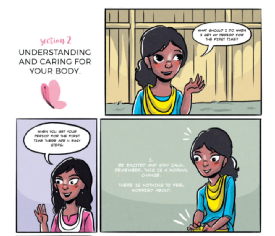 A comic book on menstrual hygiene is helping girls in rural India better  understand their bodies-Living News , Firstpost