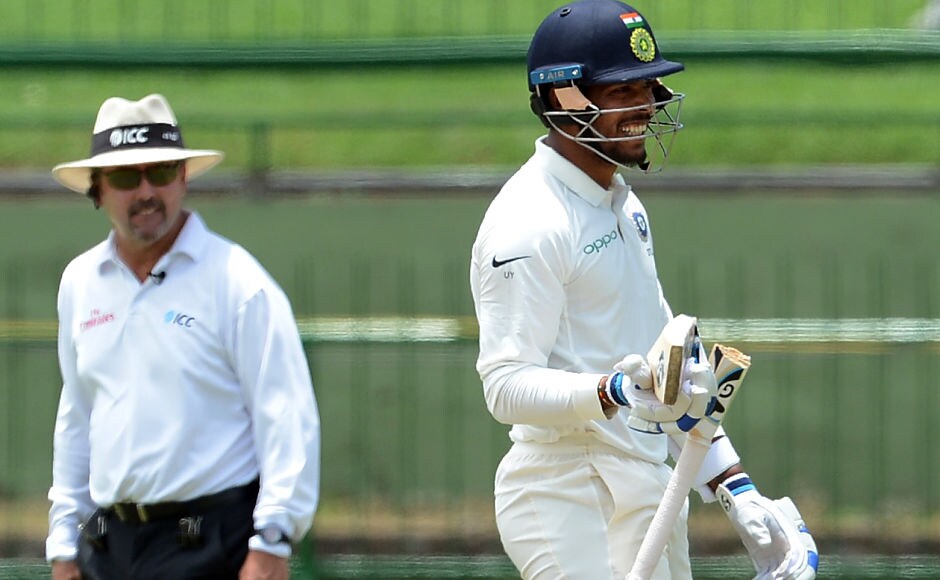 India's no.11 Umesh Yadav's bat breaks into two, while attempting a stroke off Lahiru Kumara's bowling. AFP India's no.11 Umesh Yadav's bat breaks into two, while attempting a stroke off Lahiru Kumara's bowling. AFP