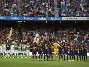 La Liga: Barcelona defeat Real Betis at emotional Camp Nou days after terror attacks rock the city La Liga: Barcelona defeat Real Betis at emotional Camp Nou days after terror attacks rock the city