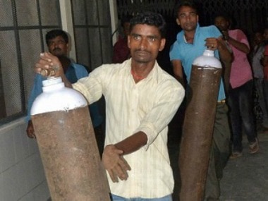 63 children died in past five days after supply of oxygen cylinders at the hospital was disrupted.PTI