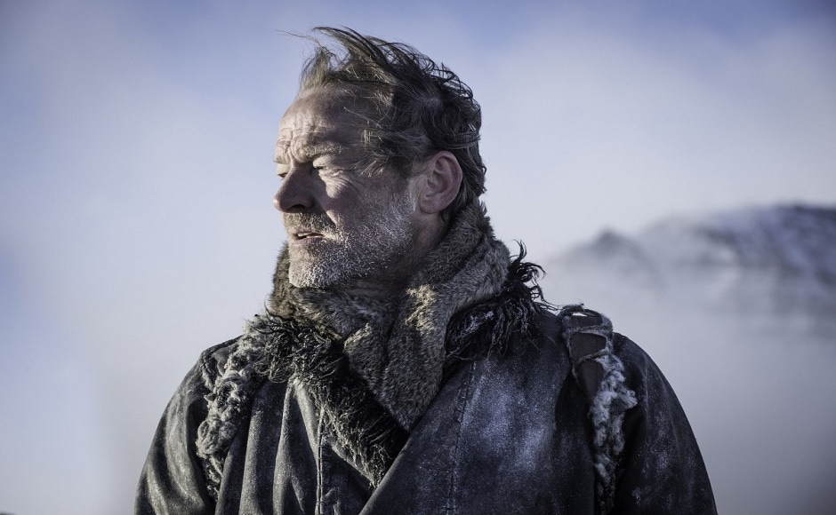 Sir Jorah Mormont, after getting cured of greyscale disease meets his Khaleesi, Daenerys Targaryen in 'Eastwatch'. He also volunteers to go along with Jon in search of a wight. The upcoming episode will see Jorah venture on a journey which his late father Lord Commander of Nights Watch, Jeor Mormont had traded in season 1. Image via HBO.