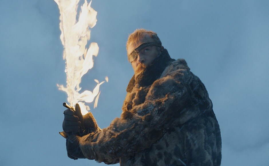 Beric Dondarrion, in the previous episode, was seen en route to beyond the Wall along with Thoros, Hound, Tormund, Gendry, Jorah and Jon to capture a wight and present it to Cersei in order to make her believe that the