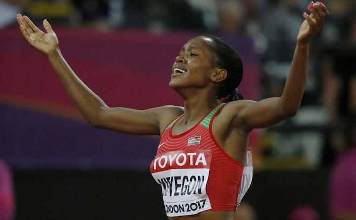 Kenya's Faith Kipyegon wins 1,500m gold on Day 4 at IAAF World Championships 2017