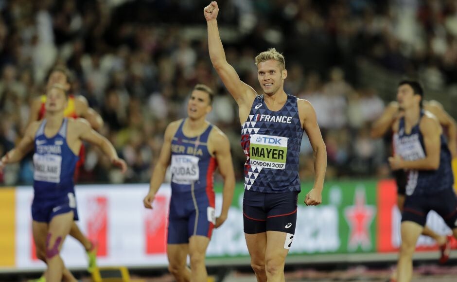 Frenchman Kevin Mayer, the Olympic silver medalist in Rio de Janeiro, got off to a strong start in the decathlon with a lifetime best of 10.7 seconds in the 100 metres. Frenchman Kevin Mayer, the Olympic silver medalist in Rio de Janeiro, got off to a strong start in the decathlon with a lifetime best of 10.7 seconds in the 100 metres.