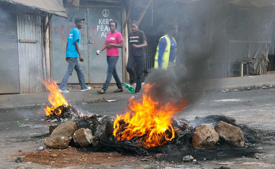 Kenya nervously awaited the final results of its presidential election on Thursday, with incumbent Uhuru Kenyatta holding a strong lead after a vote marred by Opposition's claims of rigging and the death of several people. AP Kenya nervously awaited the final results of its presidential election on Thursday, with incumbent Uhuru Kenyatta holding a strong lead after a vote marred by Opposition's claims of rigging and the death of several people. AP