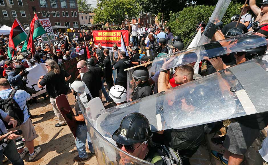 The chaos erupted around what is believed to be the largest group of white nationalists to come together in a decade — including neo-Nazis, skinheads, members of the Ku Klux Klan — who descended on the city to The chaos erupted around what is believed to be the largest group of white nationalists to come together in a decade — including neo-Nazis, skinheads, members of the Ku Klux Klan — who descended on the city to