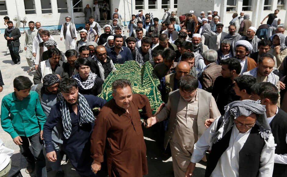 The Islamic State claimed responsibility for the attack and is considered to be an attempt to target Afghanistan's minority Shiites. The Taliban condemned the violence saying that the group had nothing to do with it. Reuters The Islamic State claimed responsibility for the attack and is considered to be an attempt to target Afghanistan's minority Shiites. The Taliban condemned the violence saying that the group had nothing to do with it. Reuters