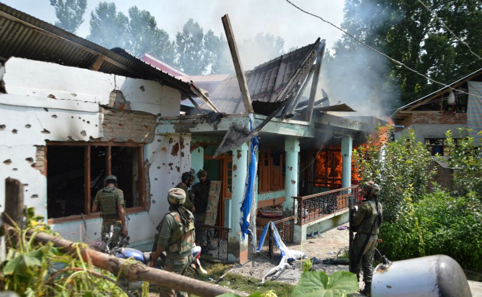 Dujana was trapped by security forces when he visited his wife in Pulwama. LeT terrorist Arif Lilhaari was also killed in the encounter. Firstpost/Shah Hilal Dujana was trapped by security forces when he visited his wife in Pulwama. LeT terrorist Arif Lilhaari was also killed in the encounter. Firstpost/Shah Hilal
