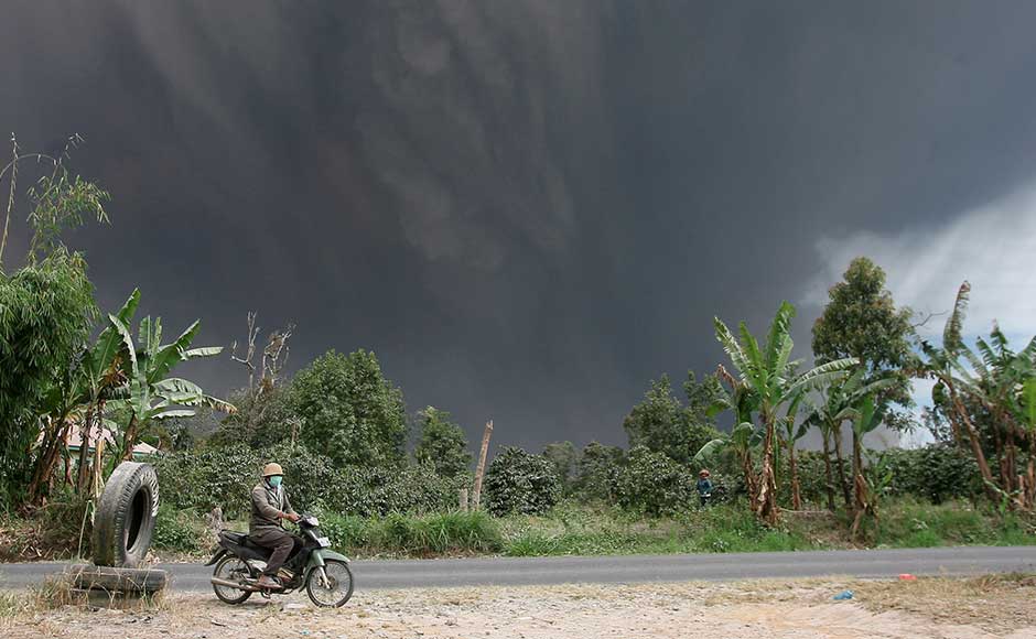 Officials said that at least 19 eruptions followed by lava flows were recorded by Wednesday. Hot ash tumbled down the mountain's slopes as far as 4.5 kilometers east and southeast into the Labortus River. Reuters Officials said that at least 19 eruptions followed by lava flows were recorded by Wednesday. Hot ash tumbled down the mountain's slopes as far as 4.5 kilometers east and southeast into the Labortus River. Reuters