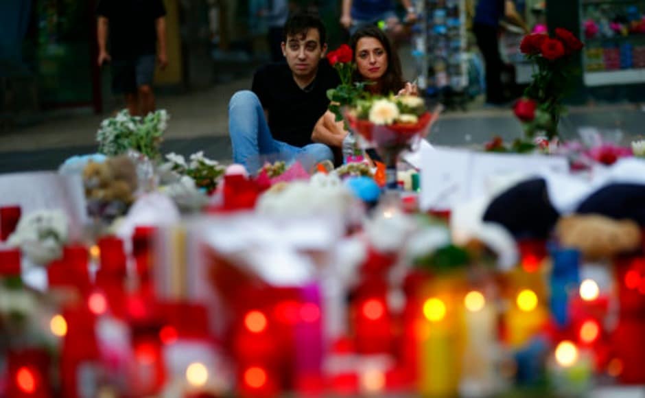 A huge manhunt was underway across Europe for at least one terrorist feared to be still at large after plotting the Barcelona terrorist attacks. So far, the police has named three suspects of Moroccan origin. AP A huge manhunt was underway across Europe for at least one terrorist feared to be still at large after plotting the Barcelona terrorist attacks. So far, the police has named three suspects of Moroccan origin. AP