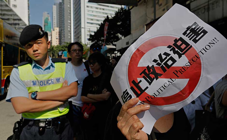 Rights groups and activists called the case against the trio Rights groups and activists called the case against the trio