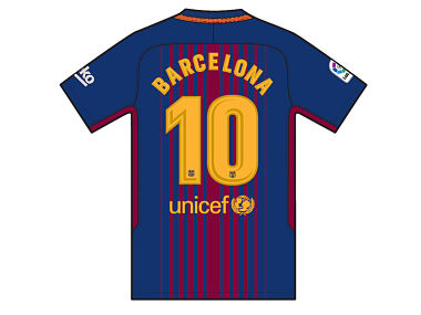 Barcelona players to play with the city's name on the back of their shirts giving tribute to the victims who lost their lives in the recent terror attacks. Image courtesy: Barcelona official website