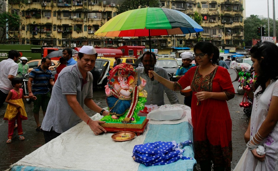 In Mumbai, Ganesh Chaturthi is celebrated with great enthusiasm; several popular pandals like Lalbaugcha Raja, Ganesh Galli attracts visitors from other states too. AP In Mumbai, Ganesh Chaturthi is celebrated with great enthusiasm; several popular pandals like Lalbaugcha Raja, Ganesh Galli attracts visitors from other states too. AP