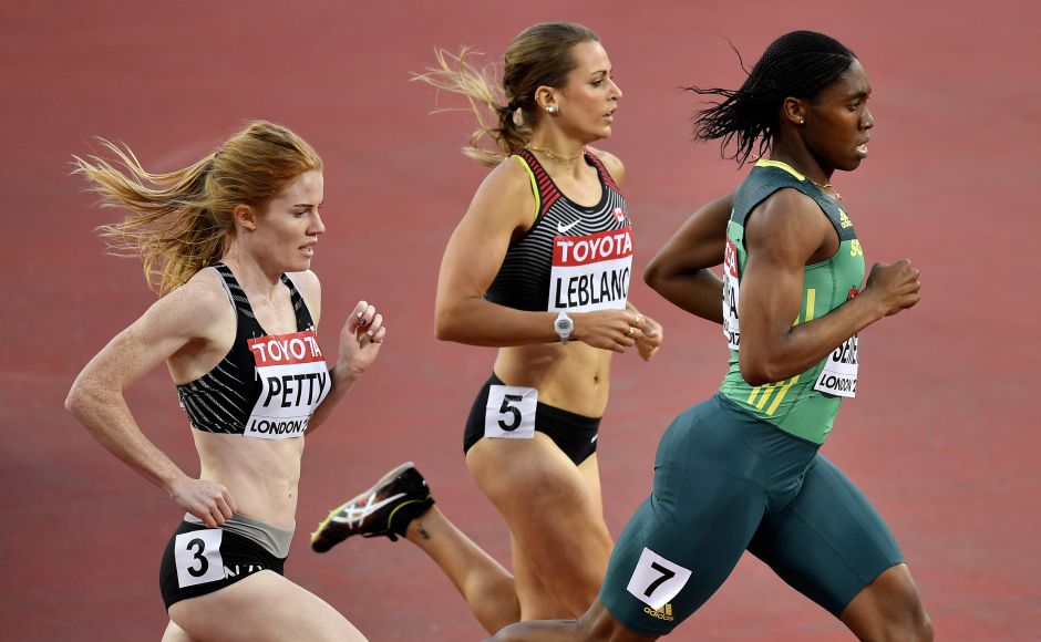 After getting bronze in the 1,500 metres, two-time Olympic and world champion Caster Semenya got back on more familiar territory: crossing the line first in her 800-metre heat to qualify for the semifinals. AP After getting bronze in the 1,500 metres, two-time Olympic and world champion Caster Semenya got back on more familiar territory: crossing the line first in her 800-metre heat to qualify for the semifinals. AP