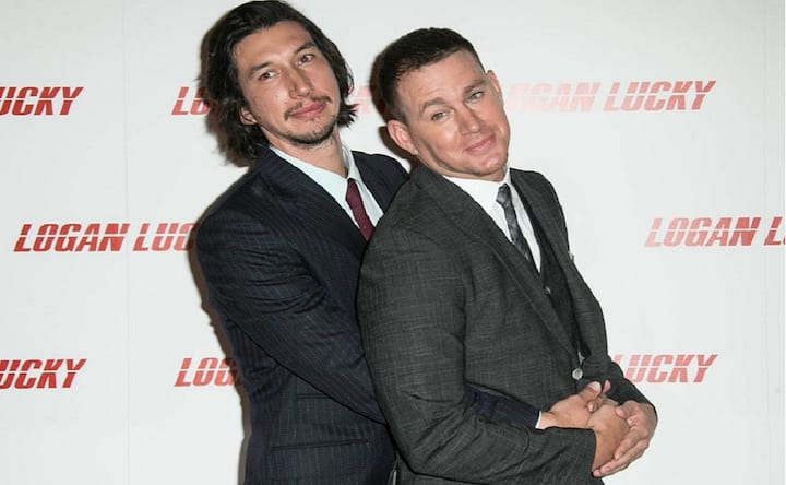 Channing Tatum, Adam Driver rev up the bromance at Logan Lucky's London premiere