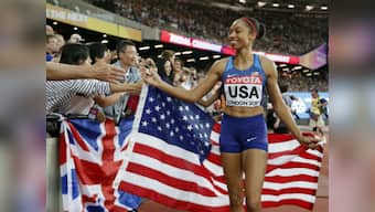 IAAF World Athletics Championships 2017: USA's Allyson Felix claims 16th global medal with 4x400m relay win