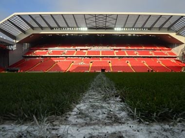 Image of the Anfield stadium in Liverpool. AFP