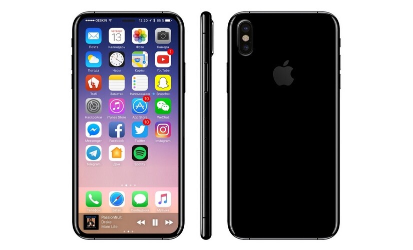 Apple iPhone 8 render. iDrop News, Benjamin Geskin