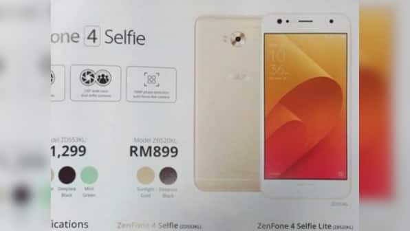 Asus ZenFone 4 Selfie Lite spotted in Malaysia, expected to be priced at $210