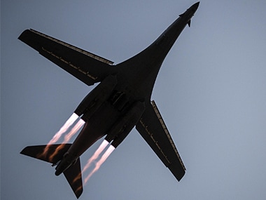 A B-1B Lancer taking off. Image:USAF