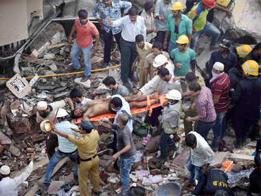 Mumbai building collapse: 12 killed, 14 injured in Bhendi Bazaar; 30 feared trapped under debris Mumbai building collapse: 12 killed, 14 injured in Bhendi Bazaar; 30 feared trapped under debris