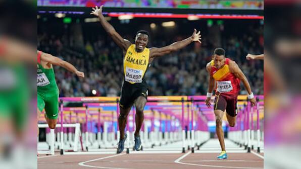 IAAF World Athletics Championships 2017: Jamaica's Omar McLeod wins 110 metres hurdles gold